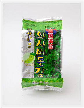 Seasoned Laver Wasabi Taste  Made in Korea